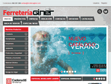 Tablet Screenshot of ferreteriaginer.com